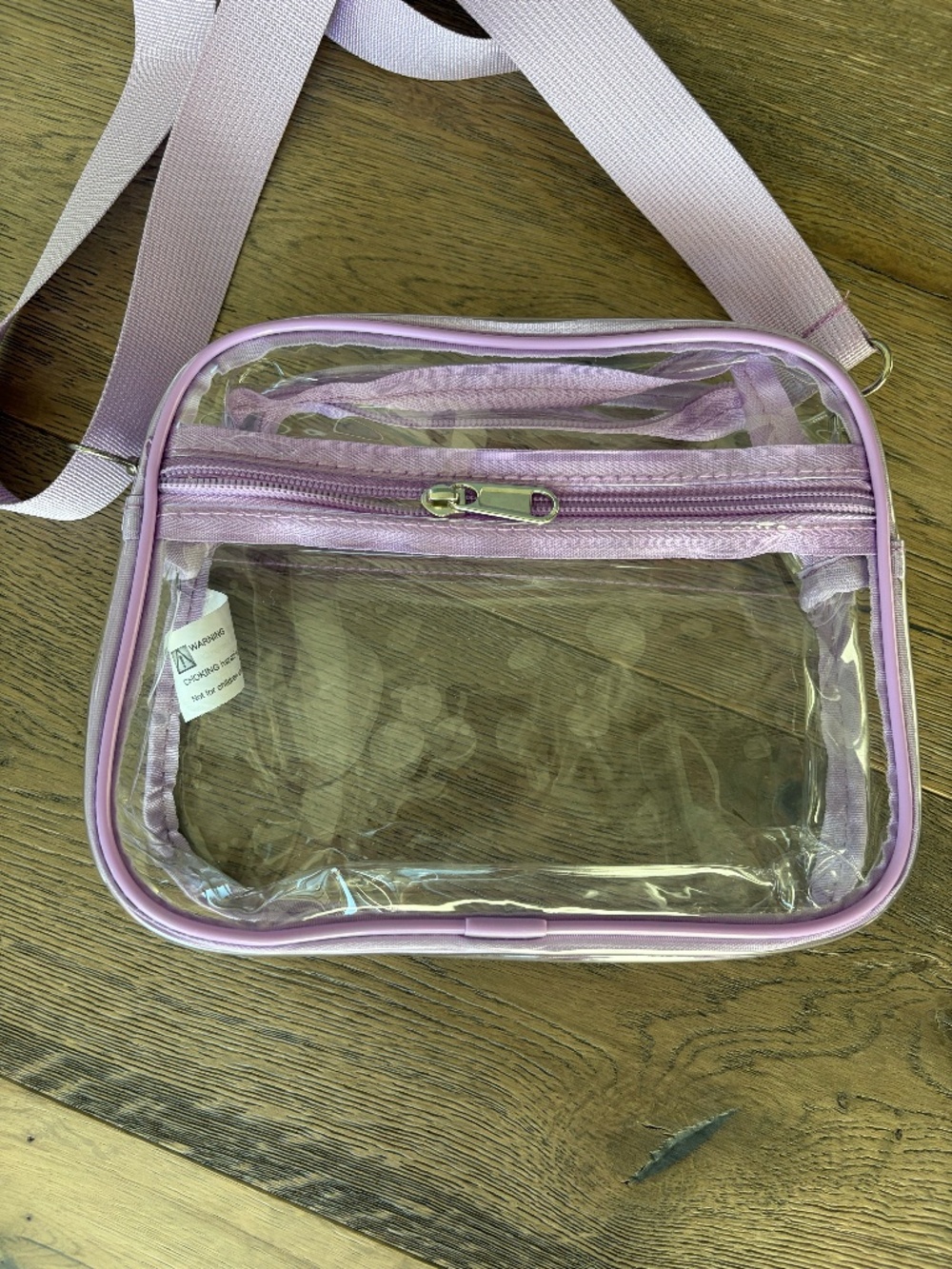 Purple clear bag